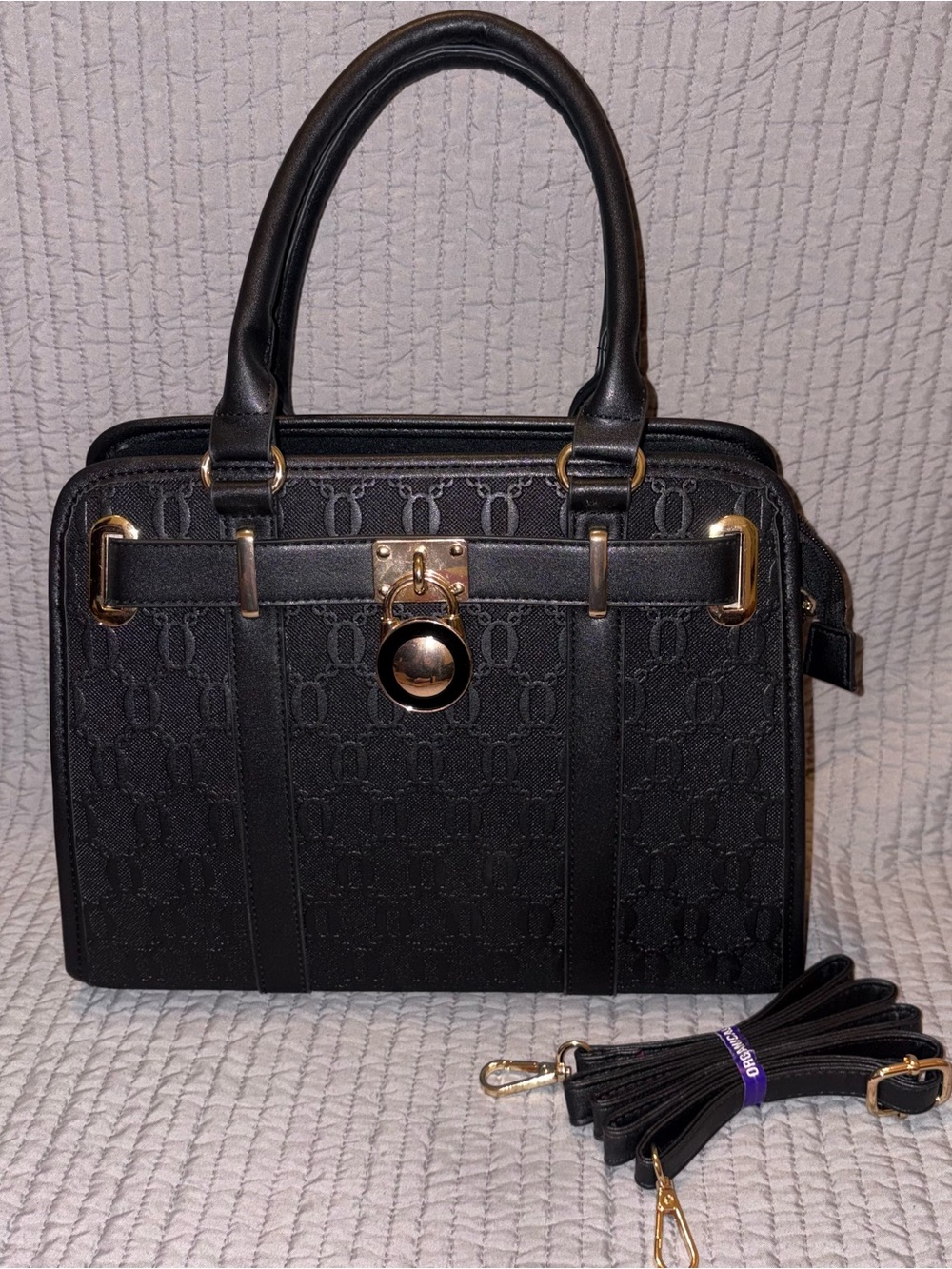 BEAUTIFUL STRUCTURED QIYUER HANDBAG W/CROSSBODY STRAP NWOT